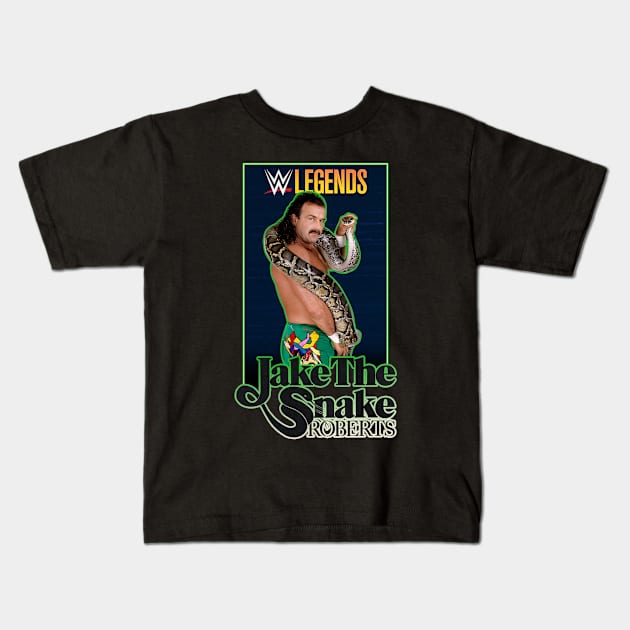 Jake The Snake Roberts Legends Kids T-Shirt by Holman